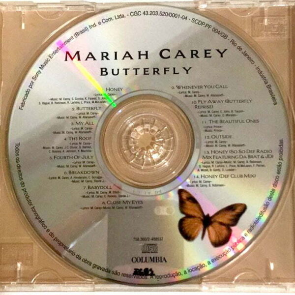 1 CD Mariah Carey – Butterfly (Sem Encarte)