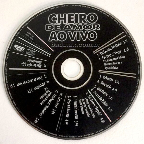 CD Cheiro de Amor Ao Vivo