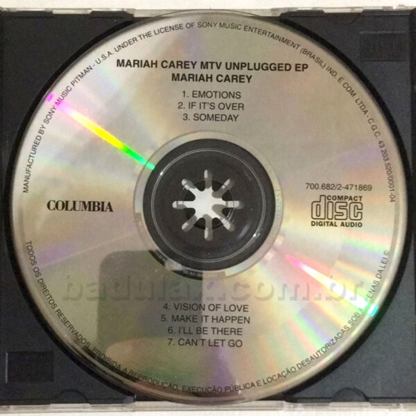 EP (Single) Mariah Carey – MTV Unplugged
