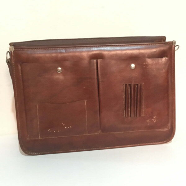 Pasta / Bolsa de Couro Legítimo Forrada com Alça | Notebook