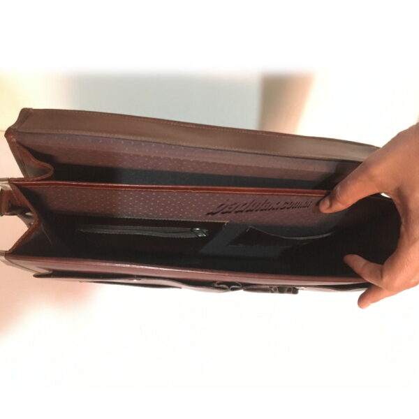 Pasta / Bolsa de Couro Legítimo Forrada com Alça | Notebook