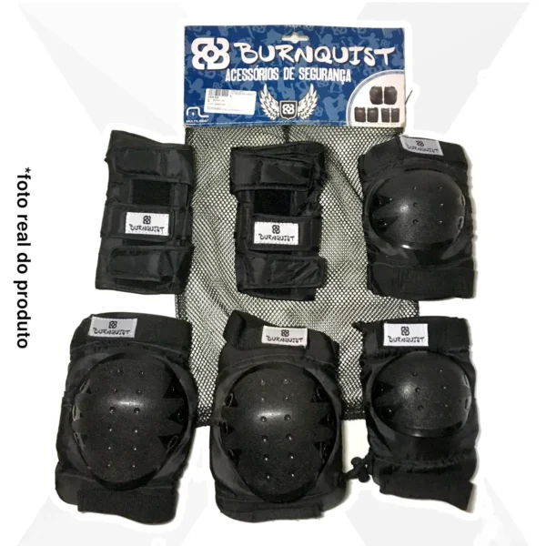 Kit De Proteção p/ patins, skate, bike, etc. (joelheira, cotoveleira e munhequeira) [Usado]