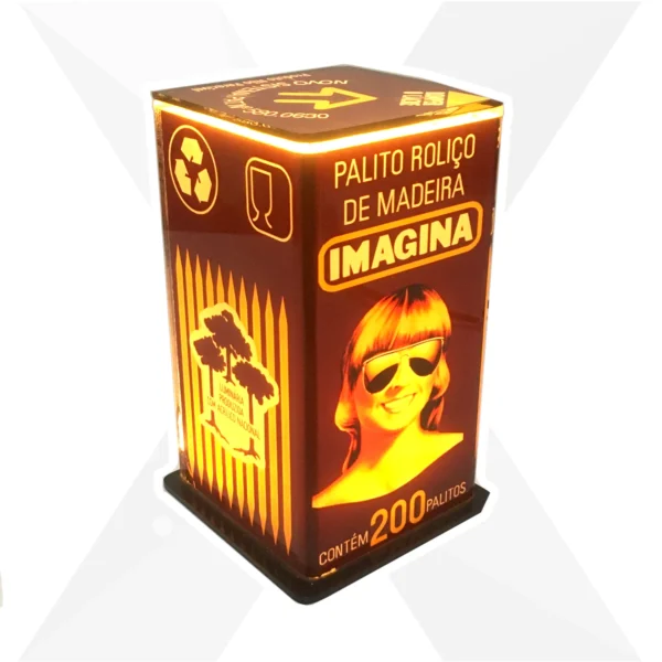 Abajur/Luminária para decoração Imagina (palito de dentes) [Usada]