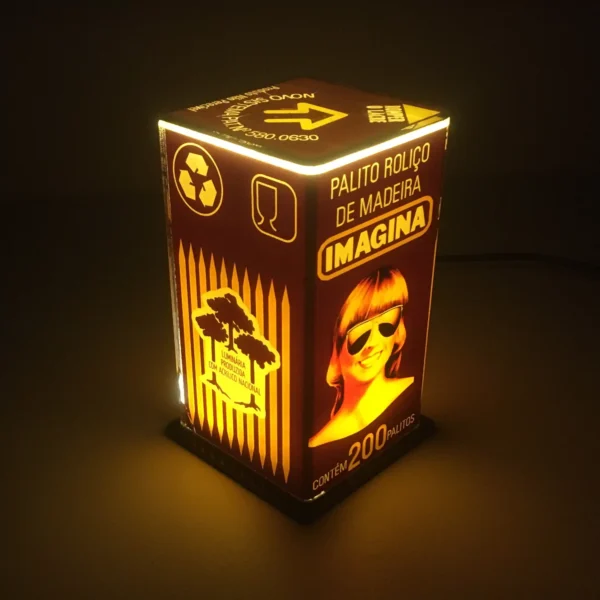 Abajur/Luminária para decoração Imagina (palito de dentes) [Usada]