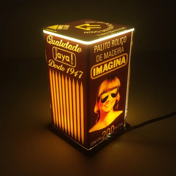 Abajur/Luminária para decoração Imagina (palito de dentes) [Usada]