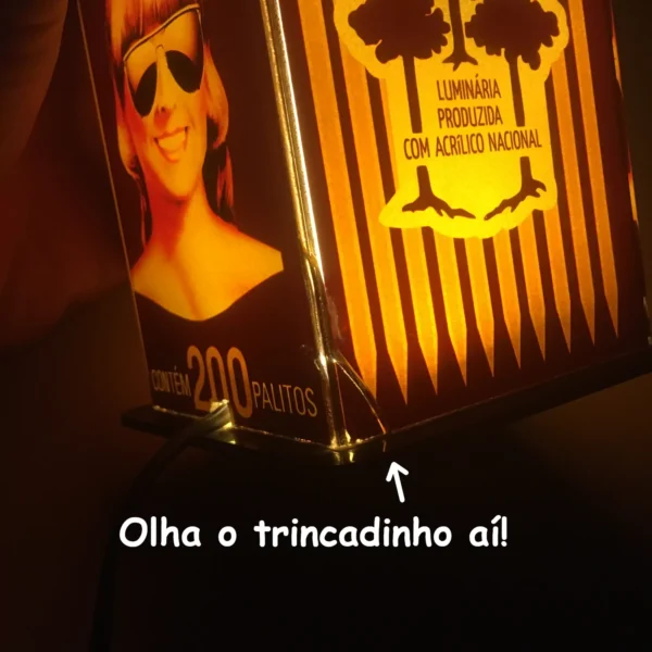 Abajur/Luminária para decoração Imagina (palito de dentes) [Usada]